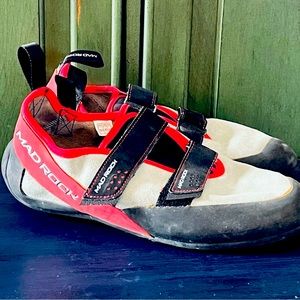 Mad Rock Drifter Climbing Shoe Men 10.5 EUC Red Grey and Black
